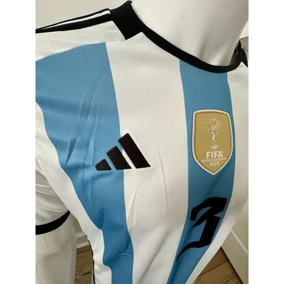 2022 Adidas World Cup 2022 3 STAR Argentina Tagliafico Jersey XS 100% Authentic
